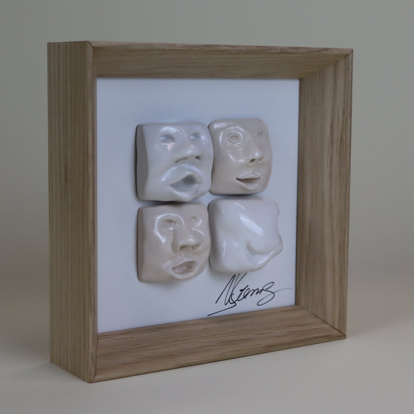 Quadros de Cerâmica Artesanal "4 Faces"
