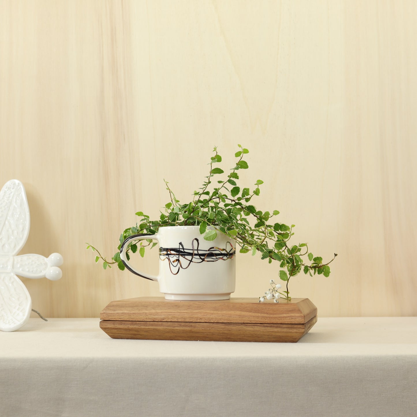 caneca abstrato preta 586