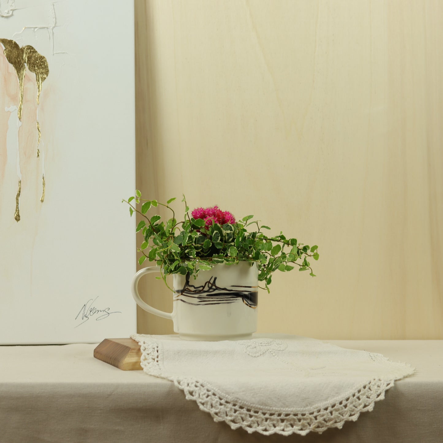 caneca abstrato preto 286