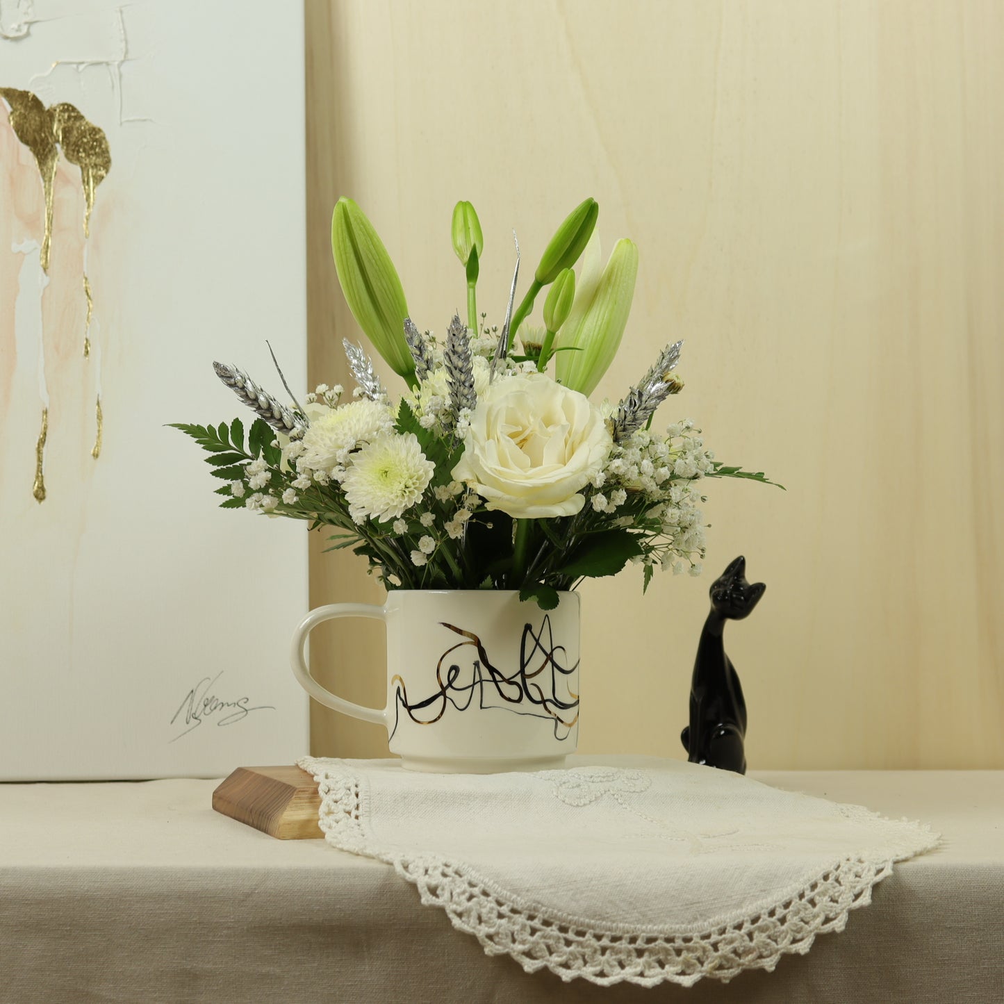 caneca abstrato preto 583