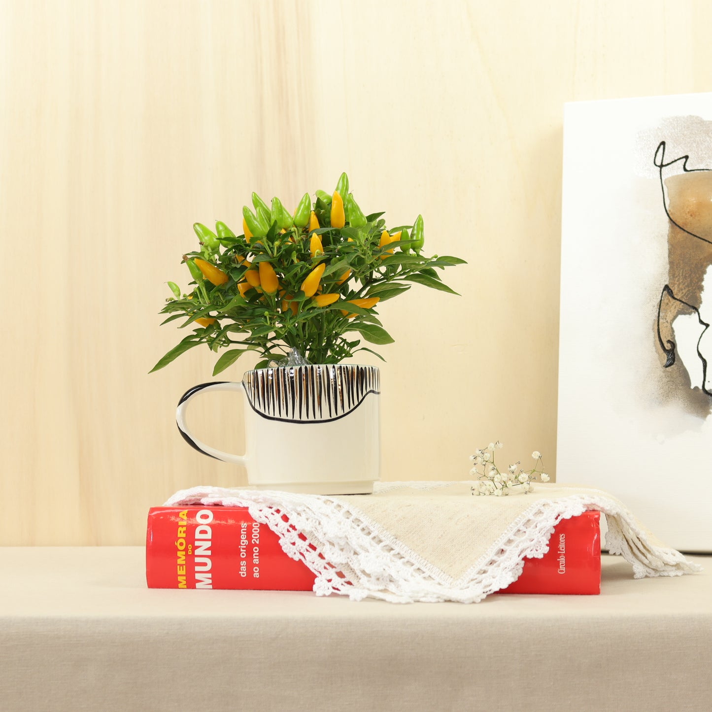 caneca abstrato preto 632