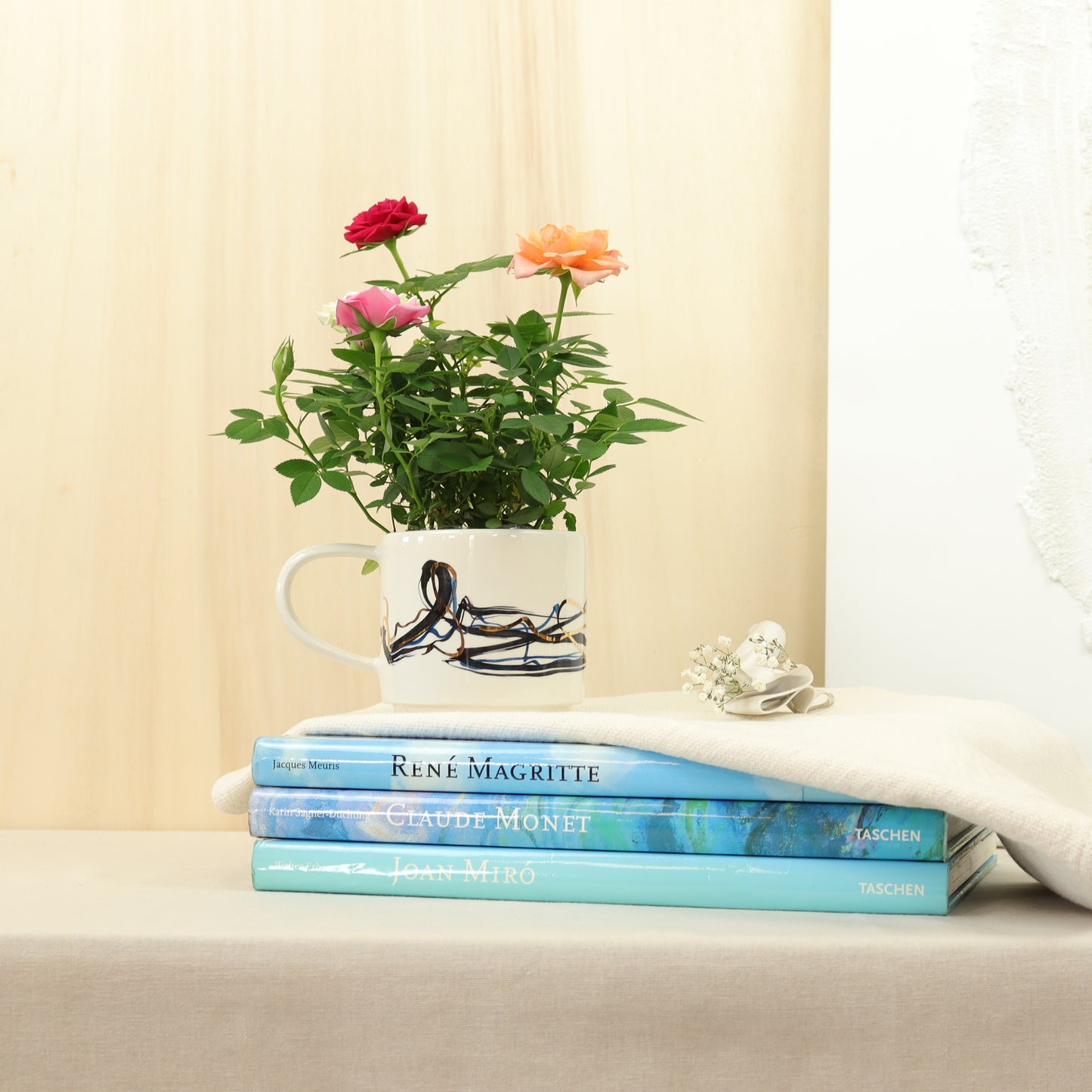 caneca abstrato preto 542