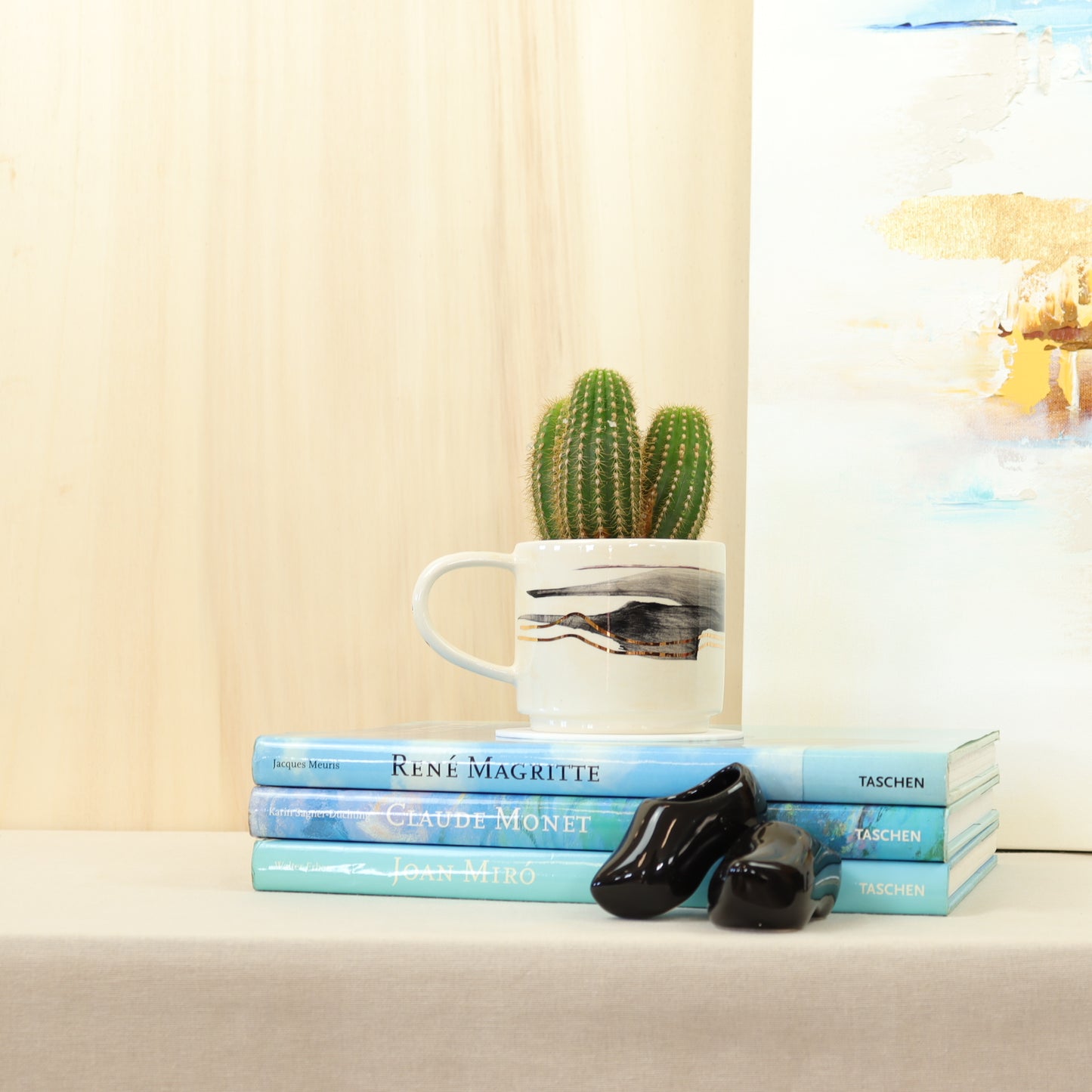 caneca abstrato preto 470