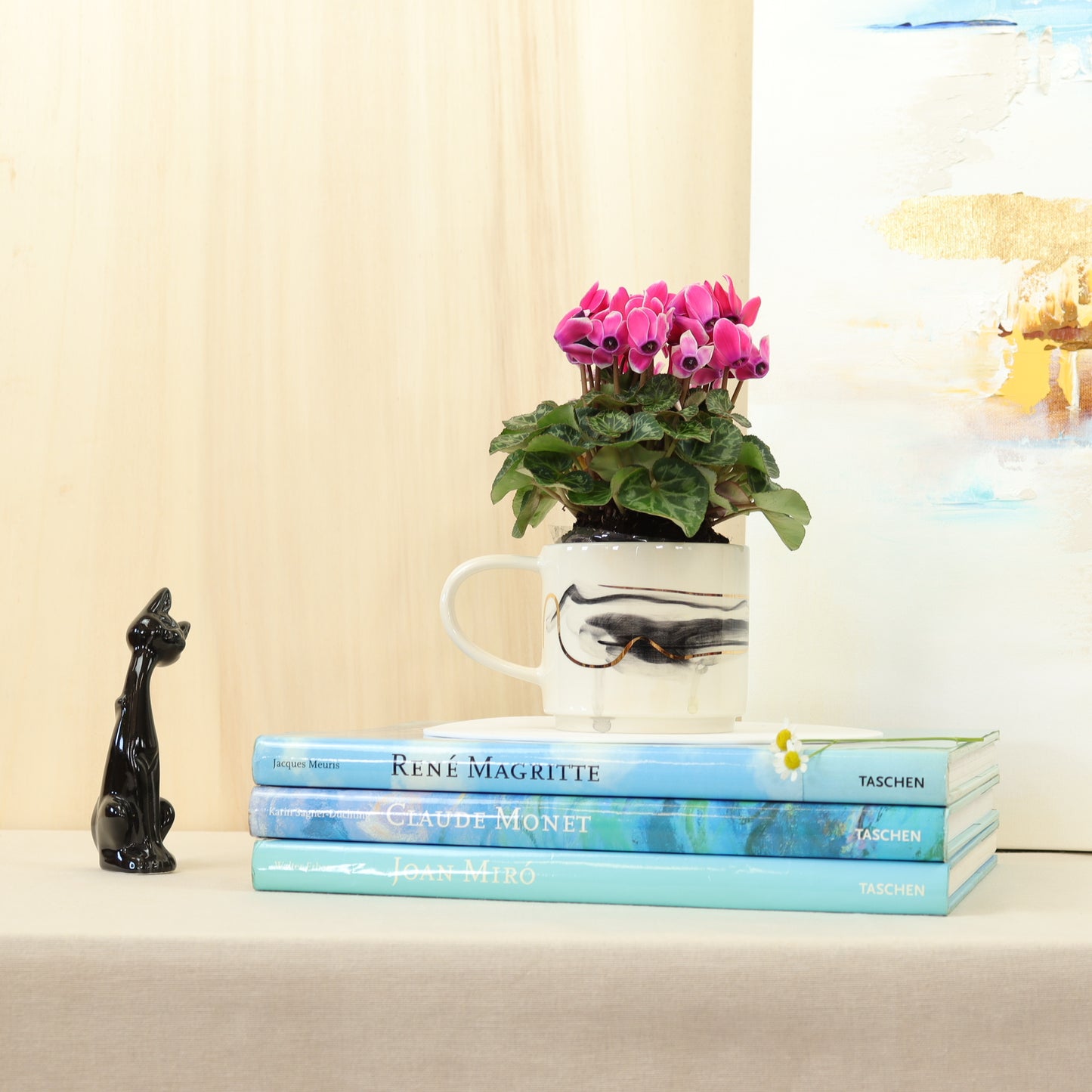 caneca abstrato preto 364