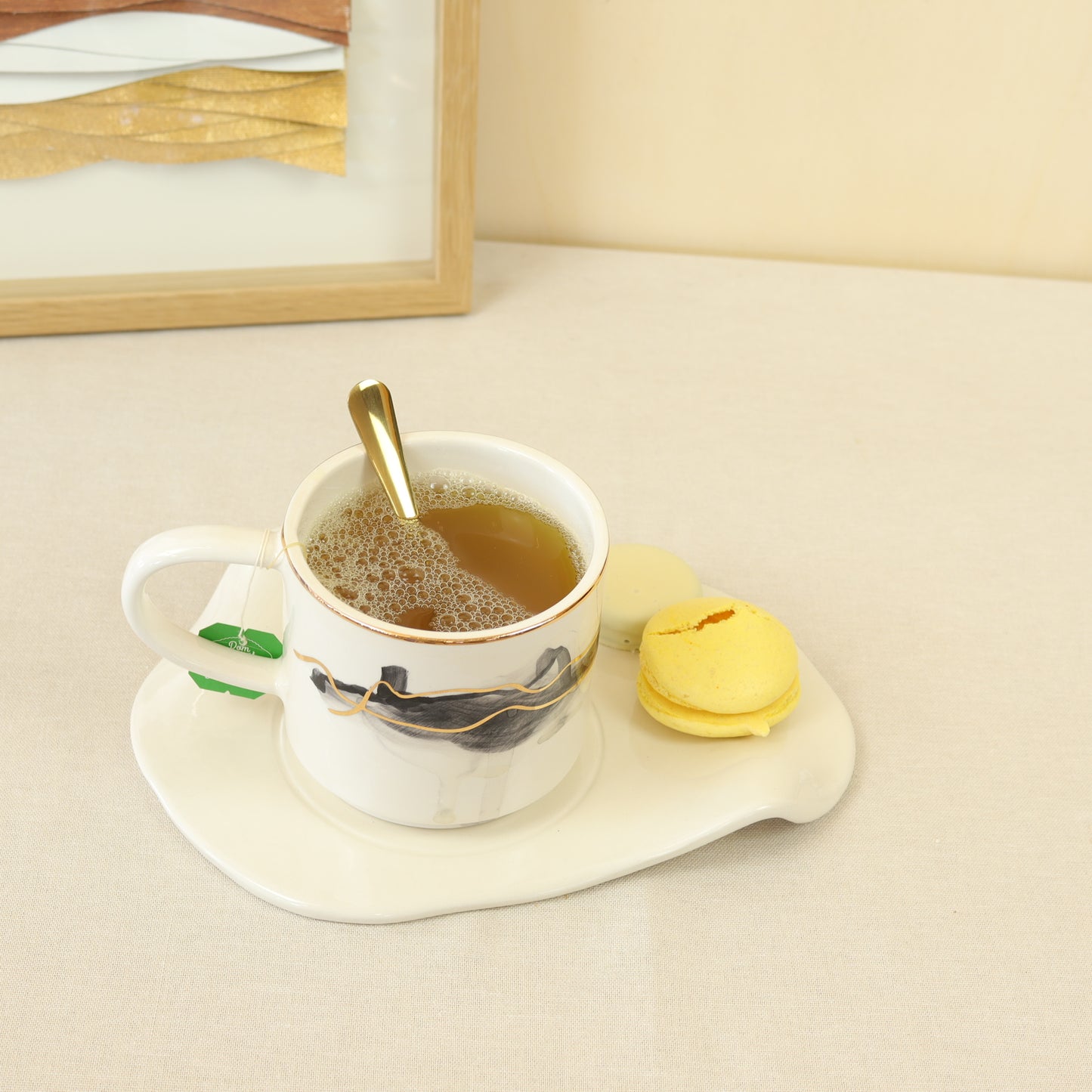 caneca abstrato preto 297