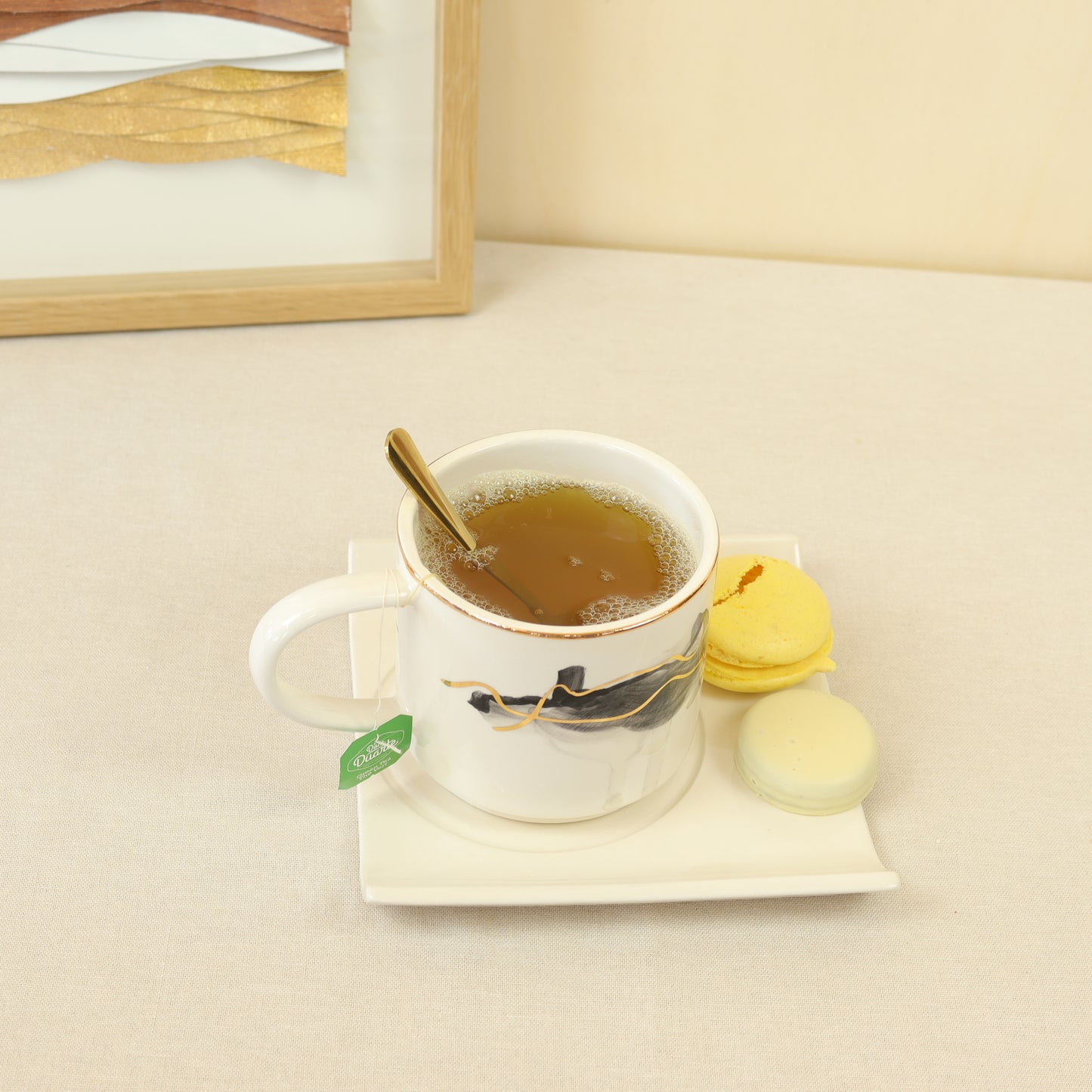 caneca abstrato preto 297