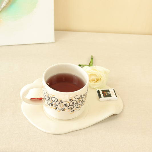 caneca abstrato preto 547