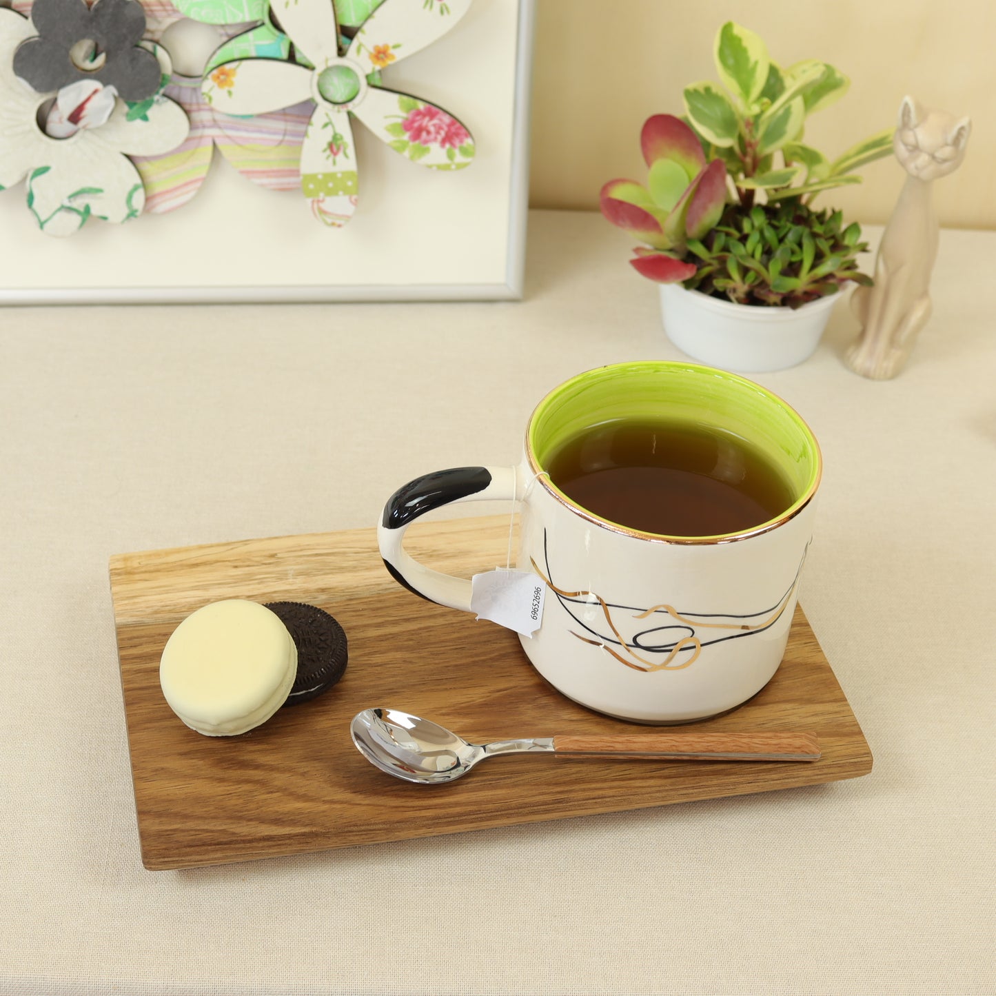 caneca abstrato preta 548