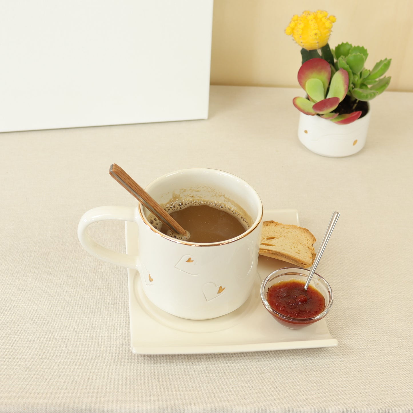 caneca corações 375