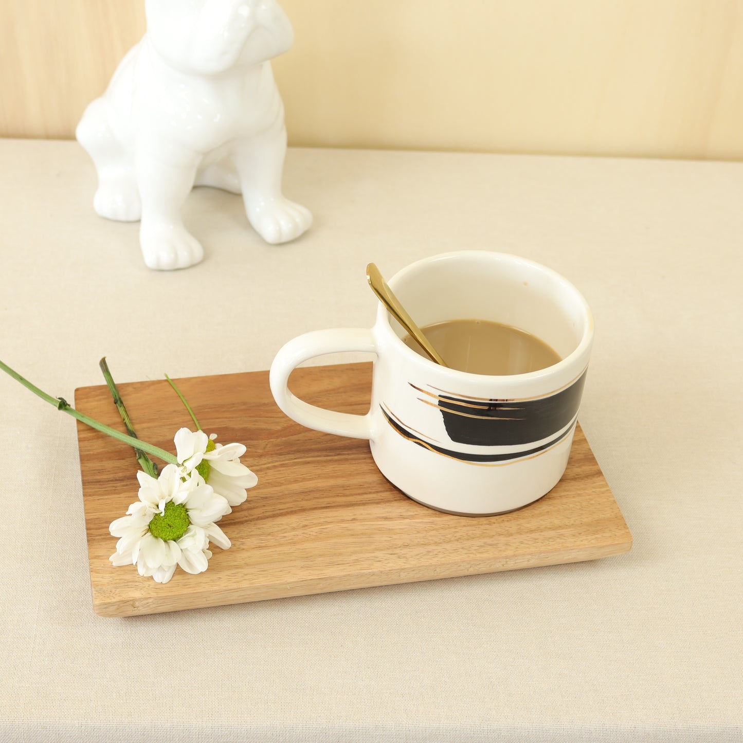 caneca abstrato preto 568