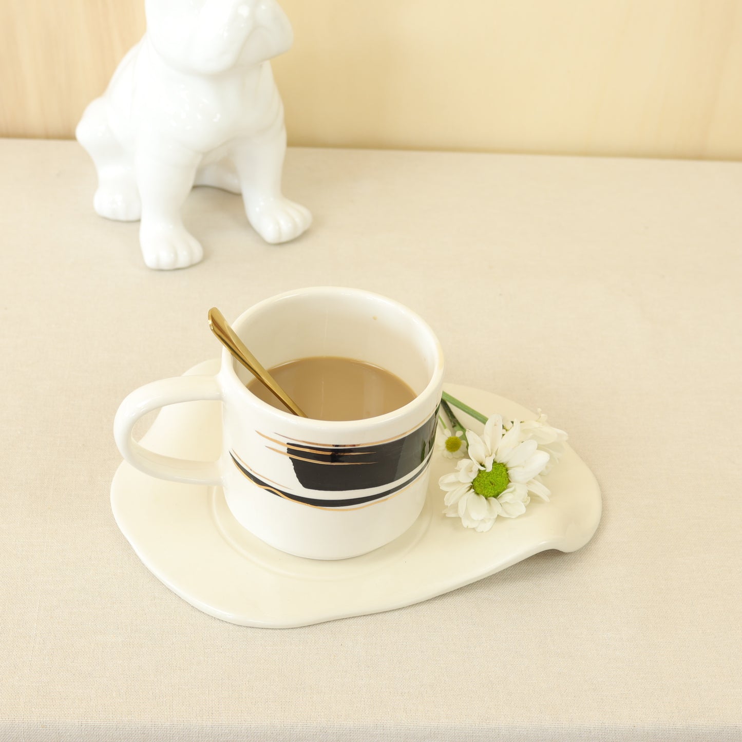 caneca abstrato preto 568