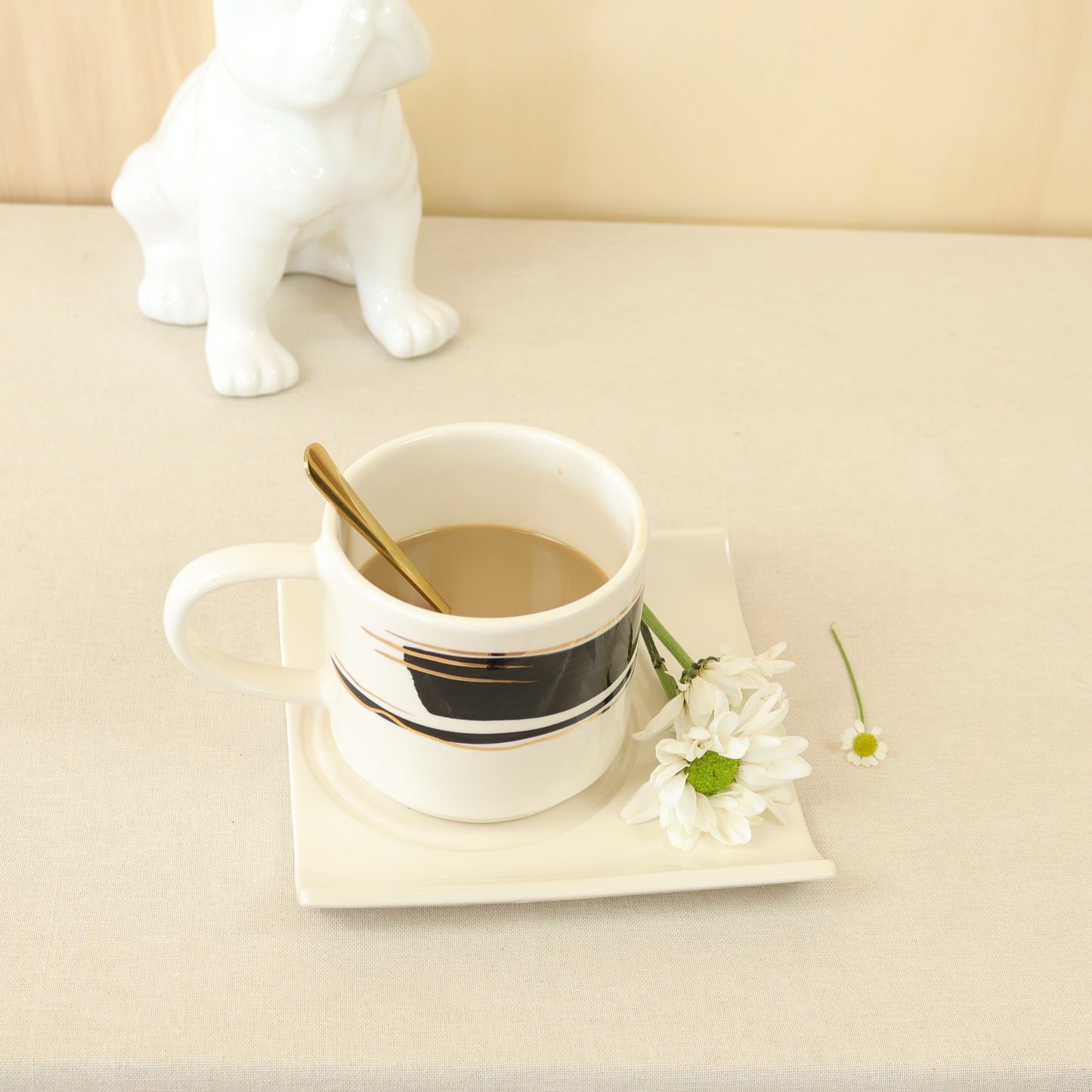 caneca abstrato preto 568