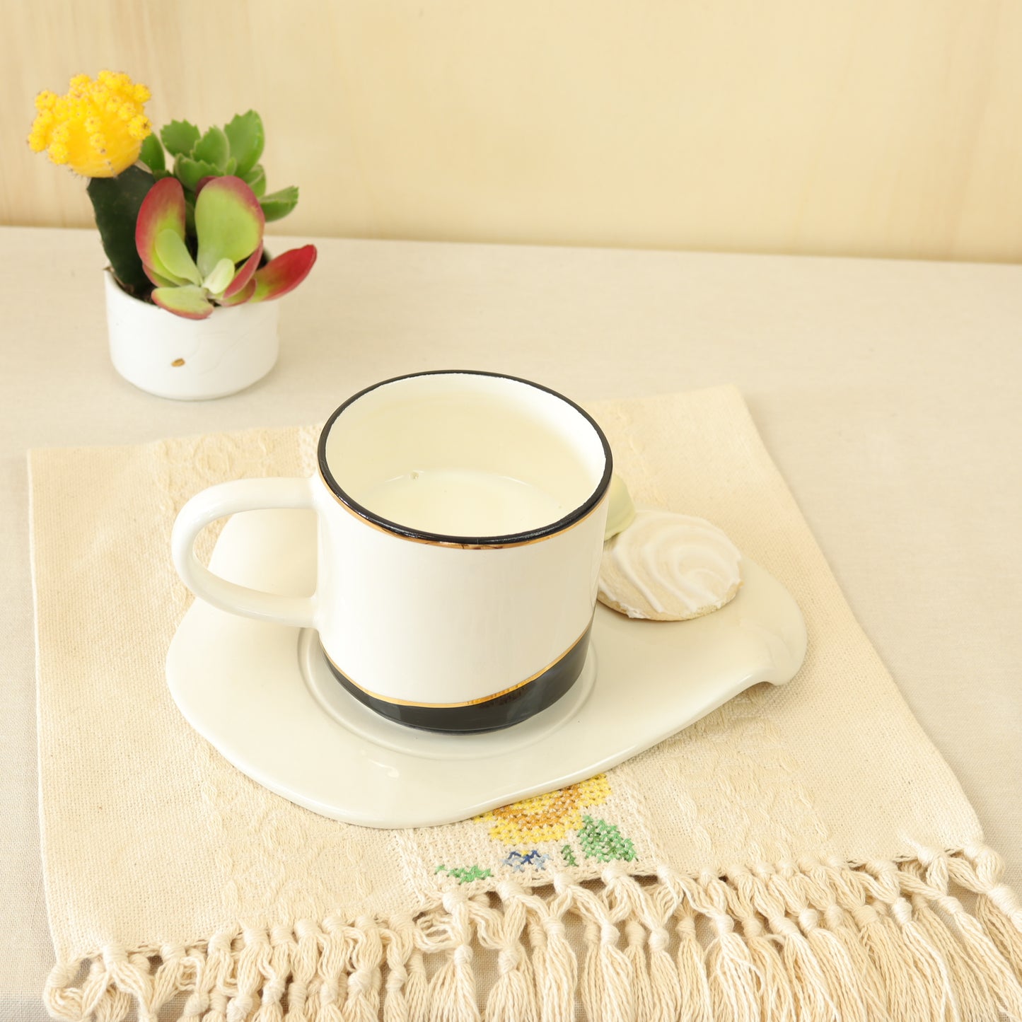 caneca abstrato preto 587