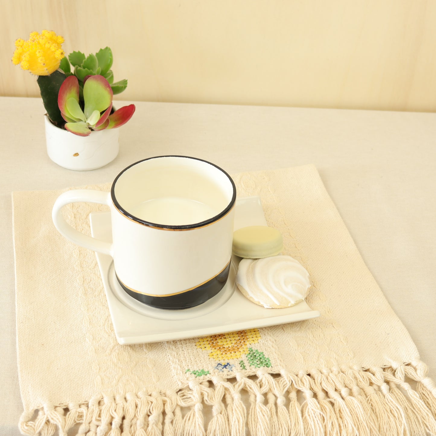 caneca abstrato preto 587