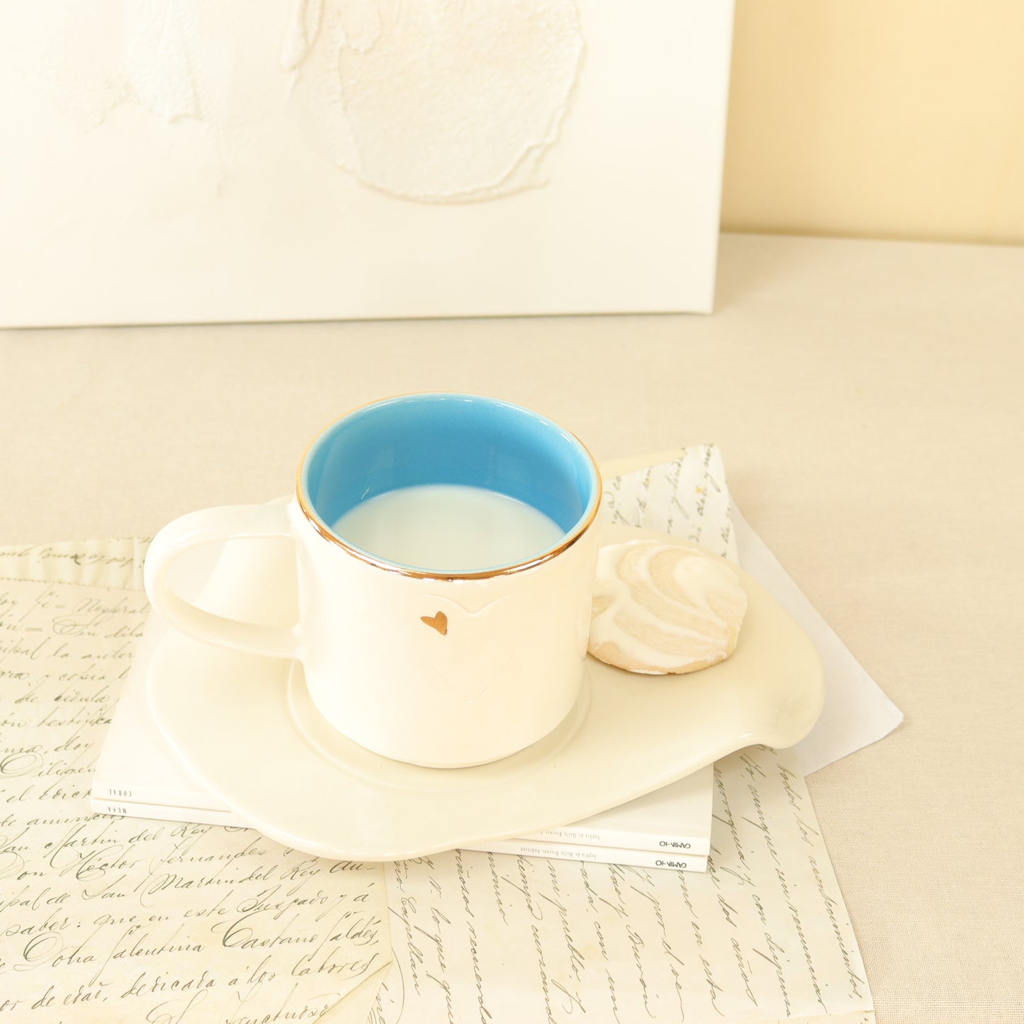 caneca corações 557