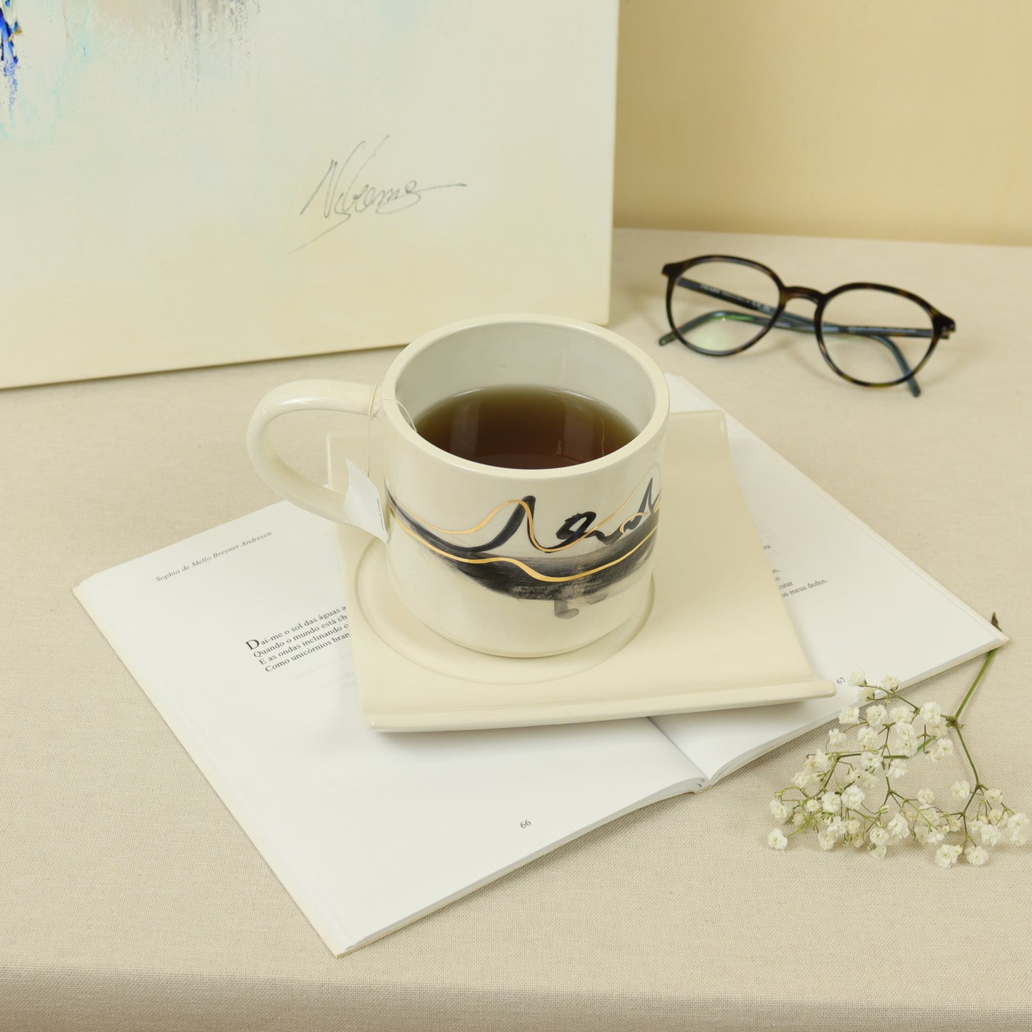 caneca abstrato preto 294