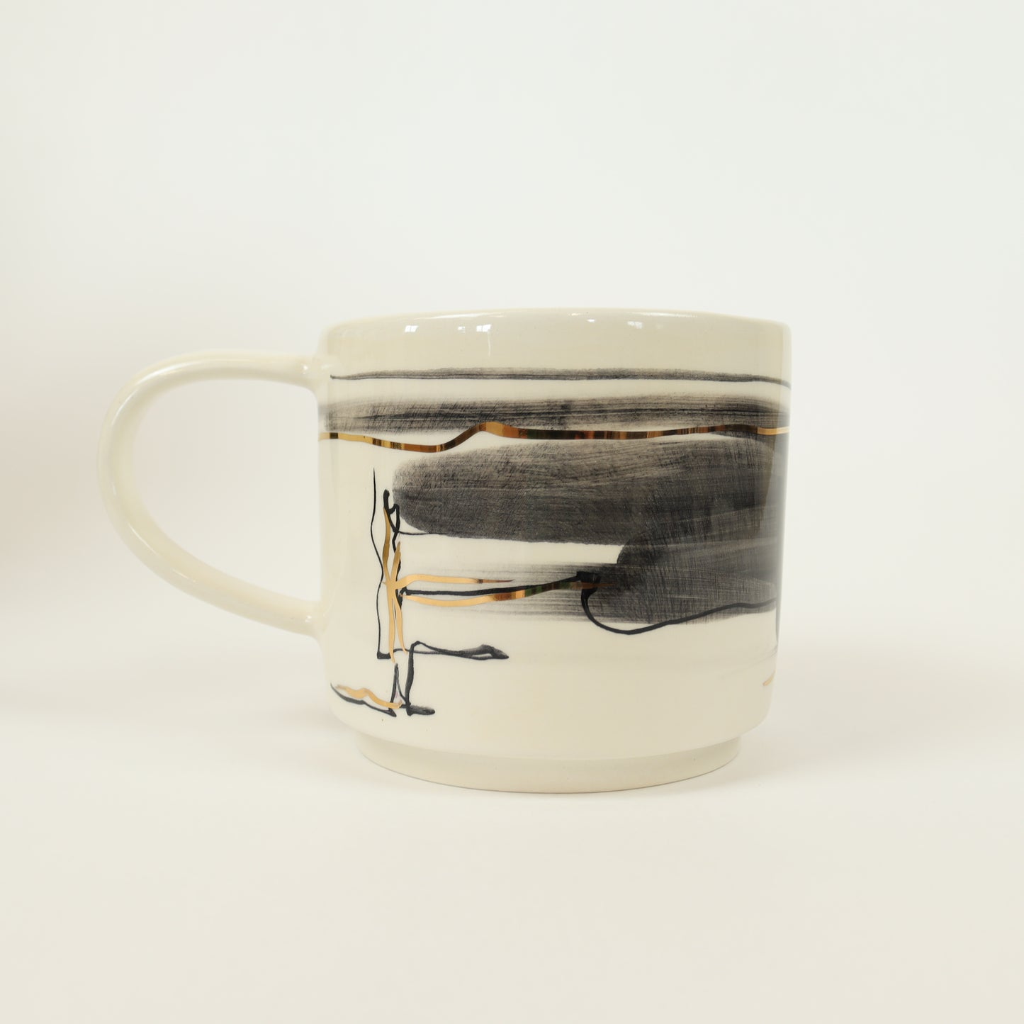 caneca abstrato preto 529