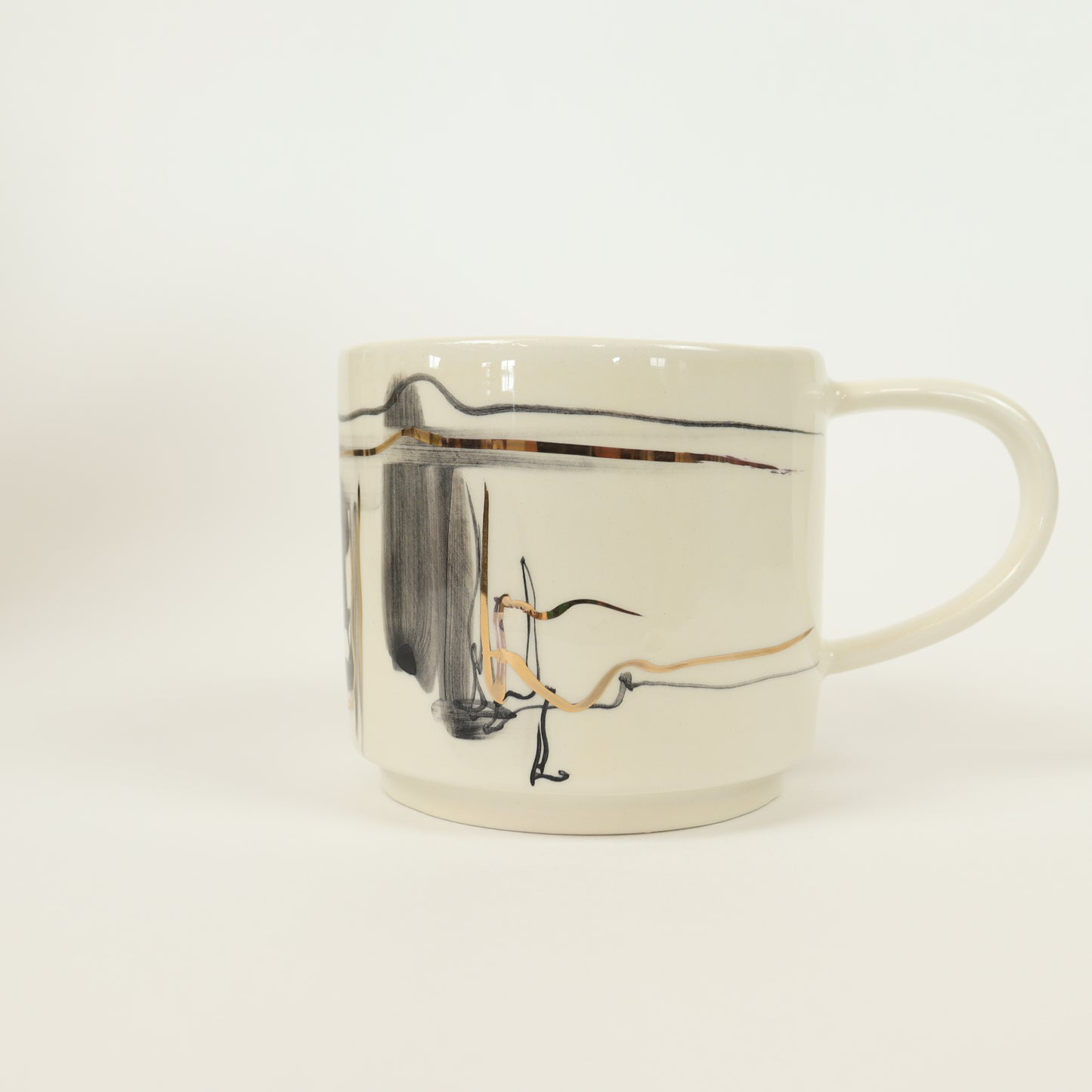 caneca abstrato preto 529