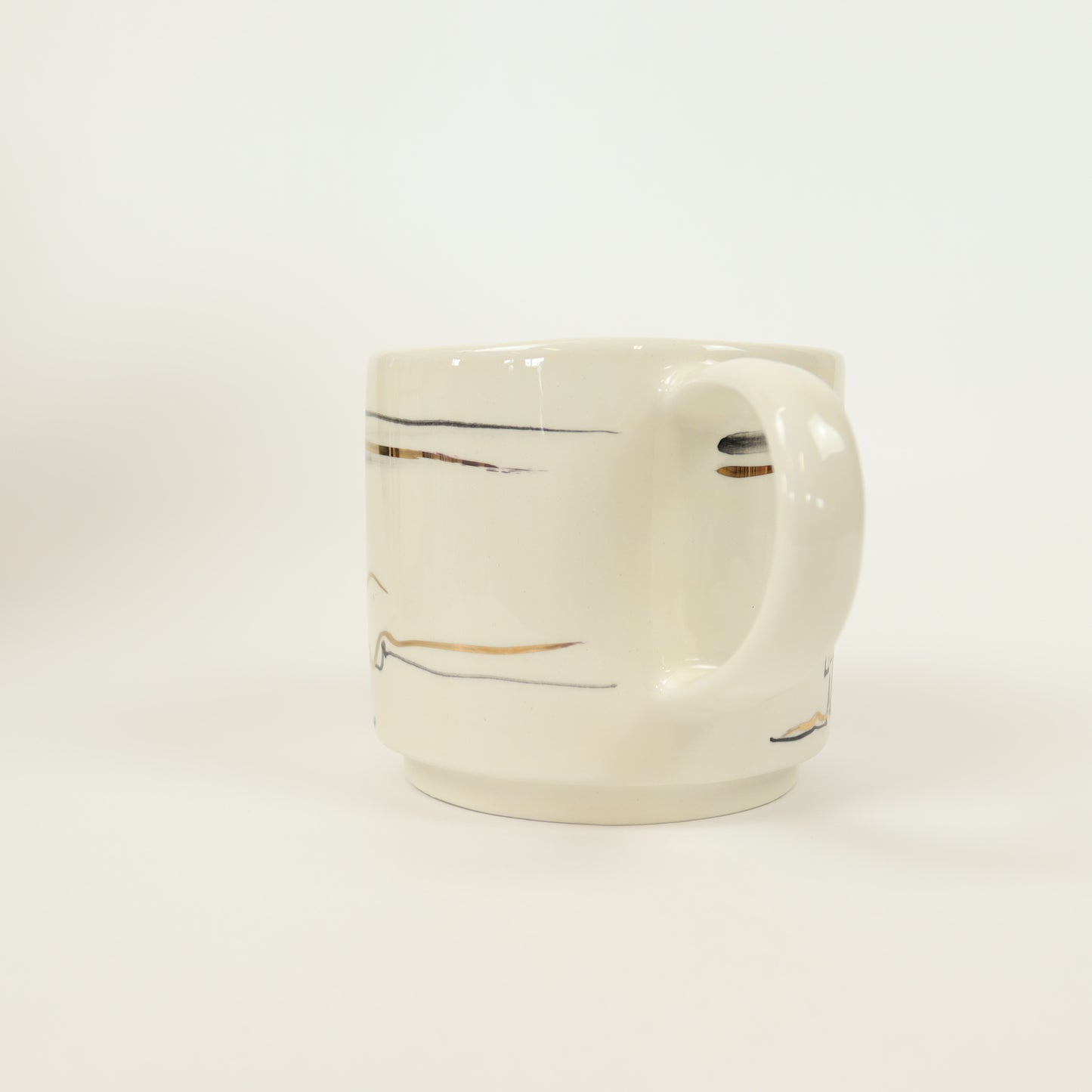 caneca abstrato preto 529