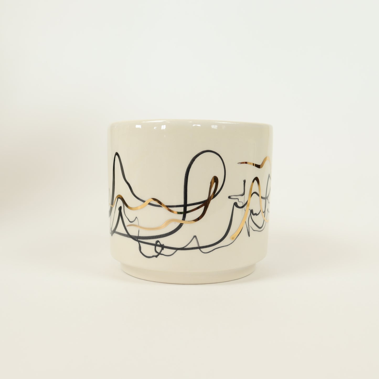 caneca abstrato preto 573