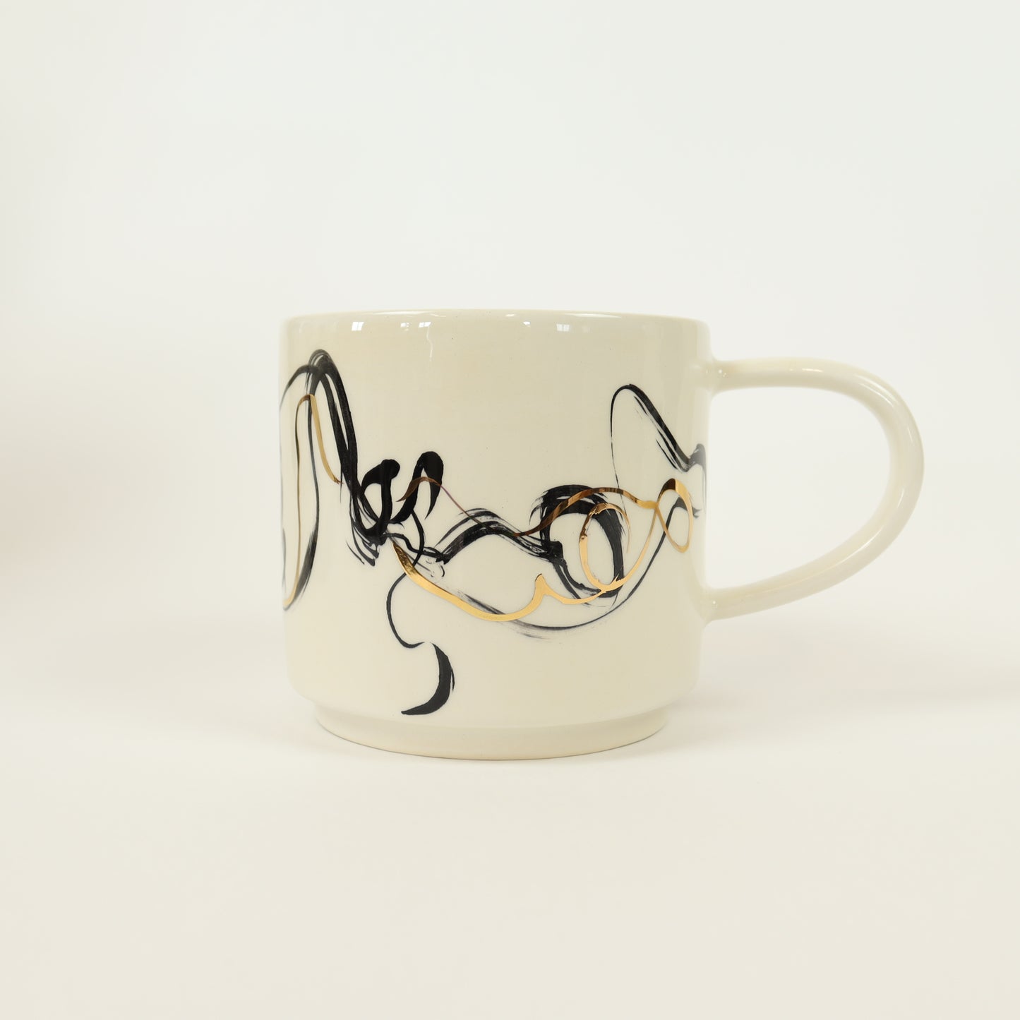 caneca abstrato preto 589