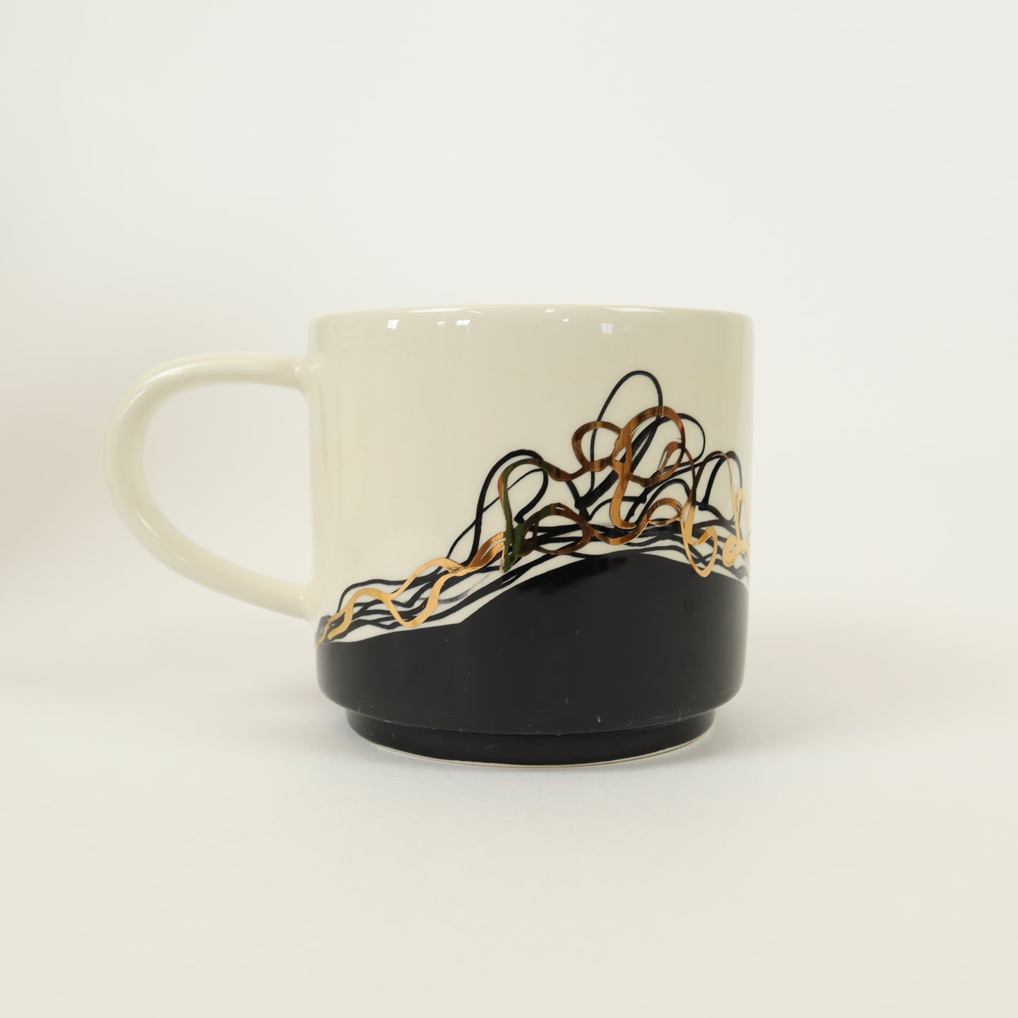 caneca abstrato preto 627