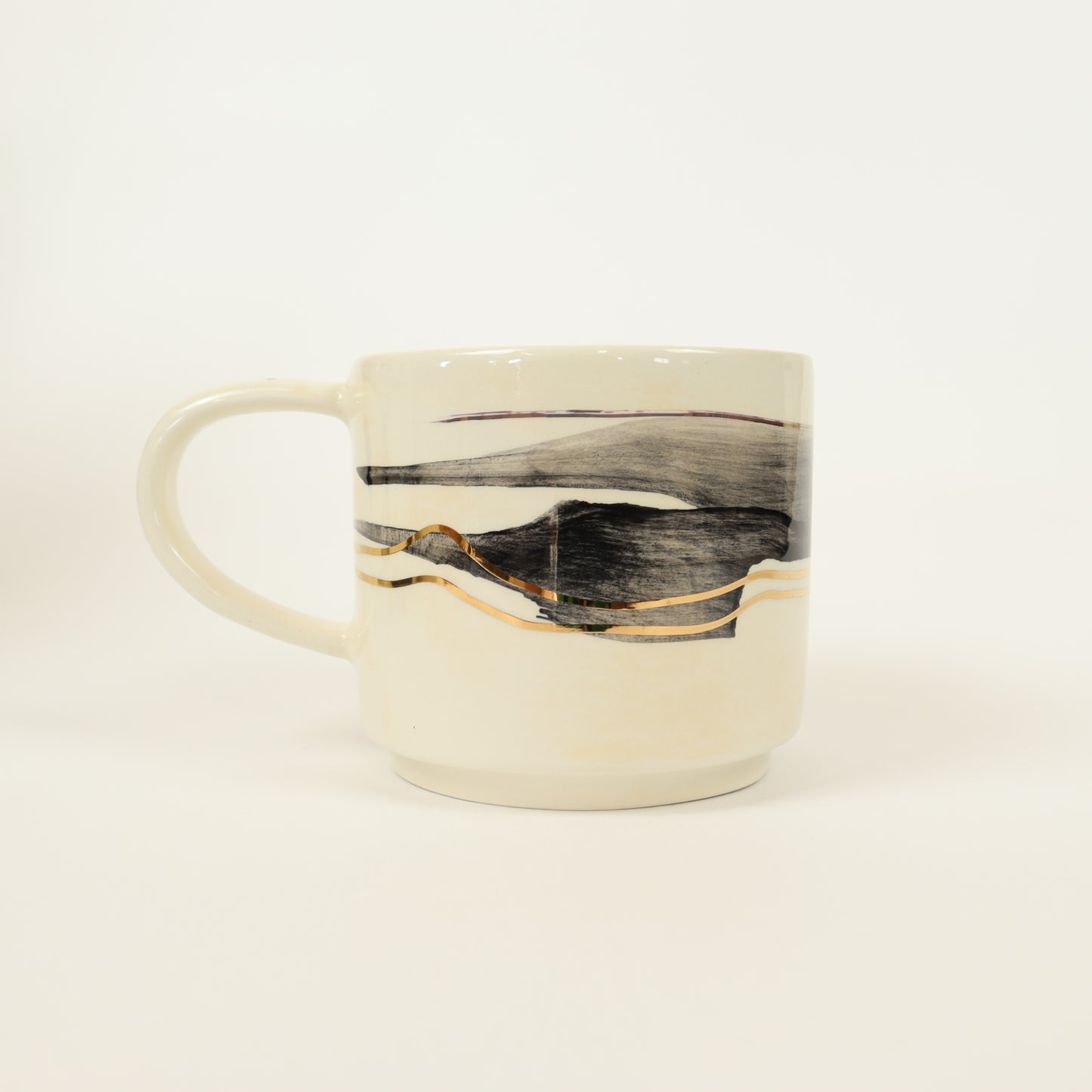 caneca abstrato preto 470