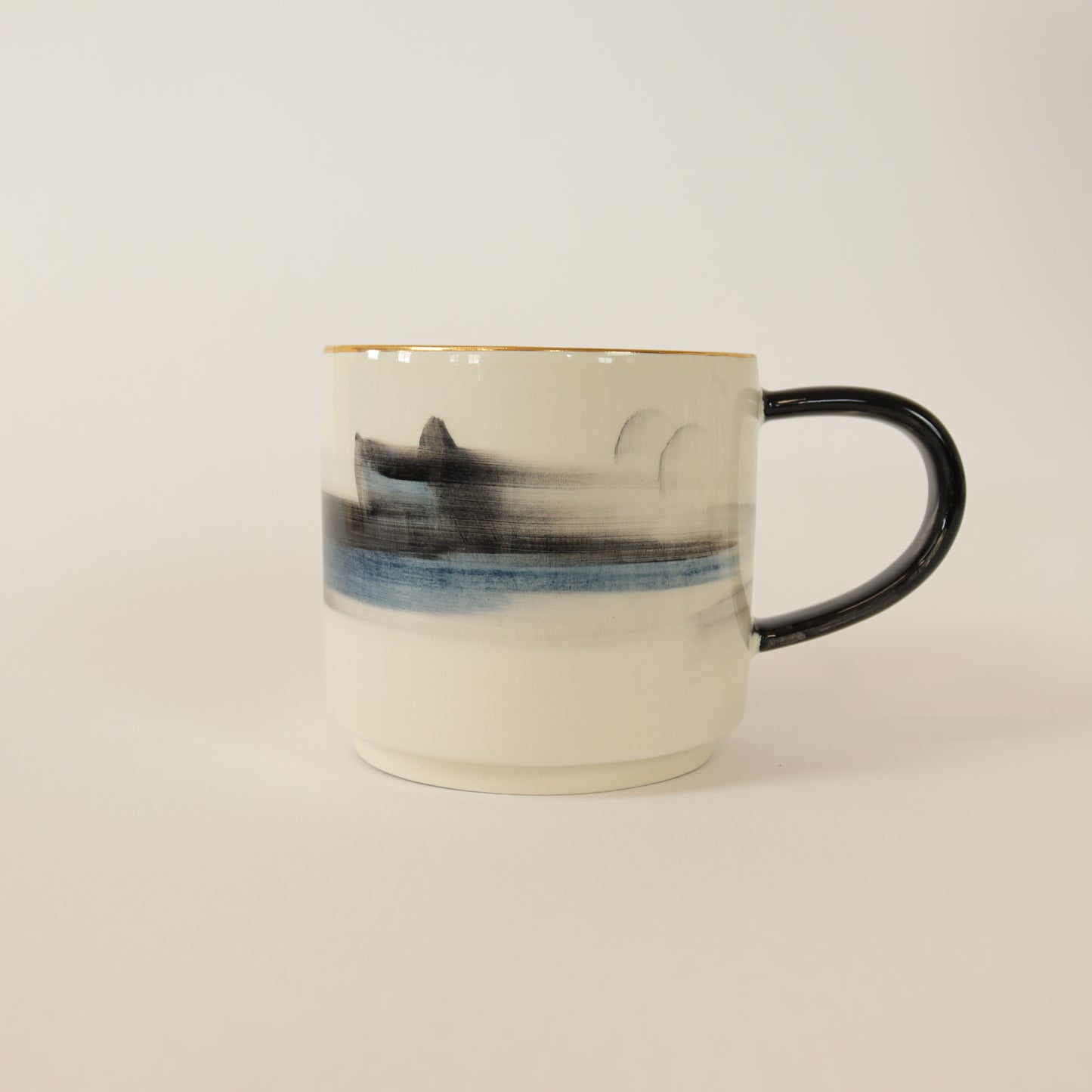 caneca abstrato preto 397