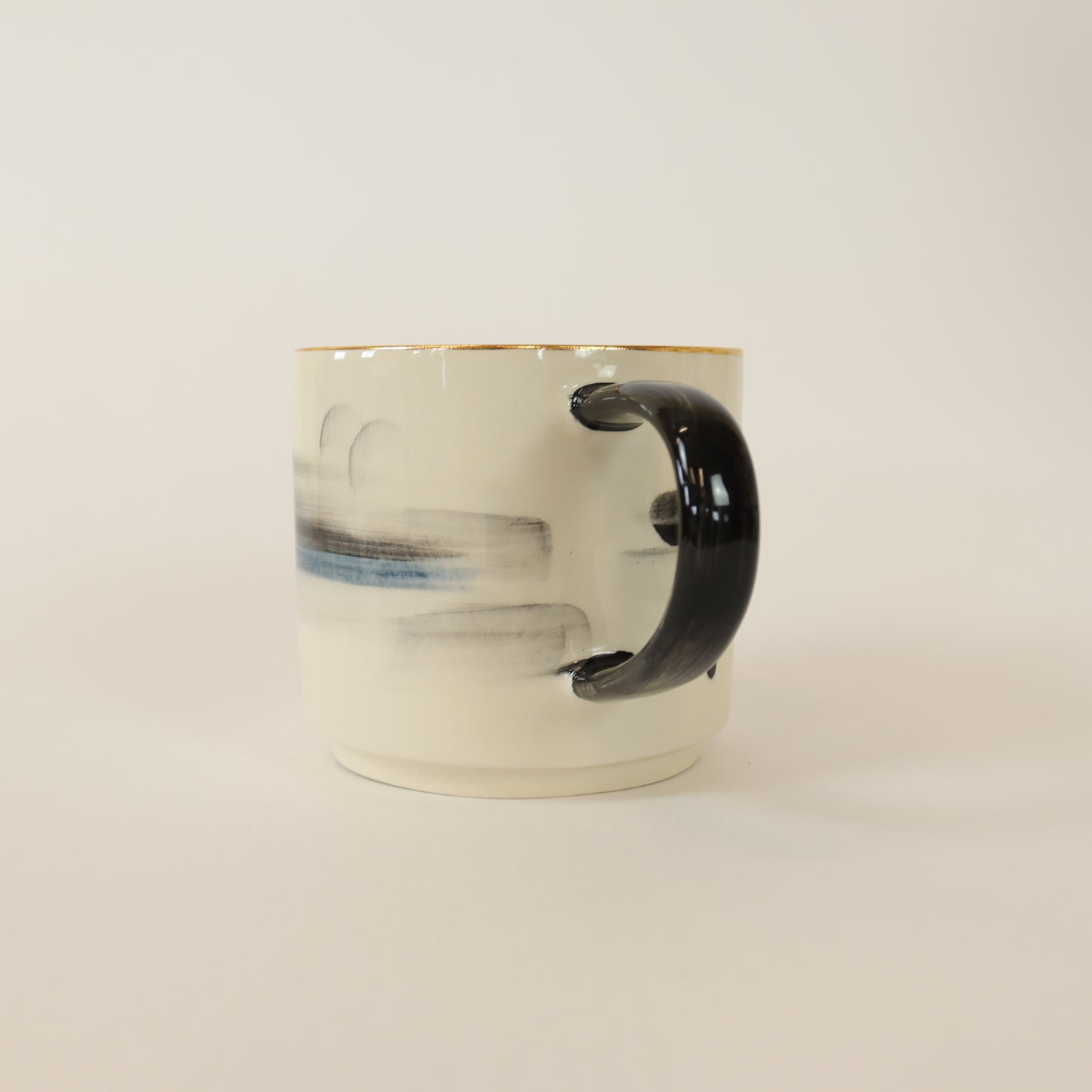 caneca abstrato preto 397