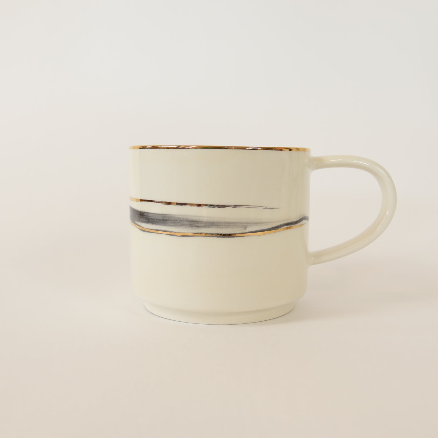 caneca abstrato preto 297