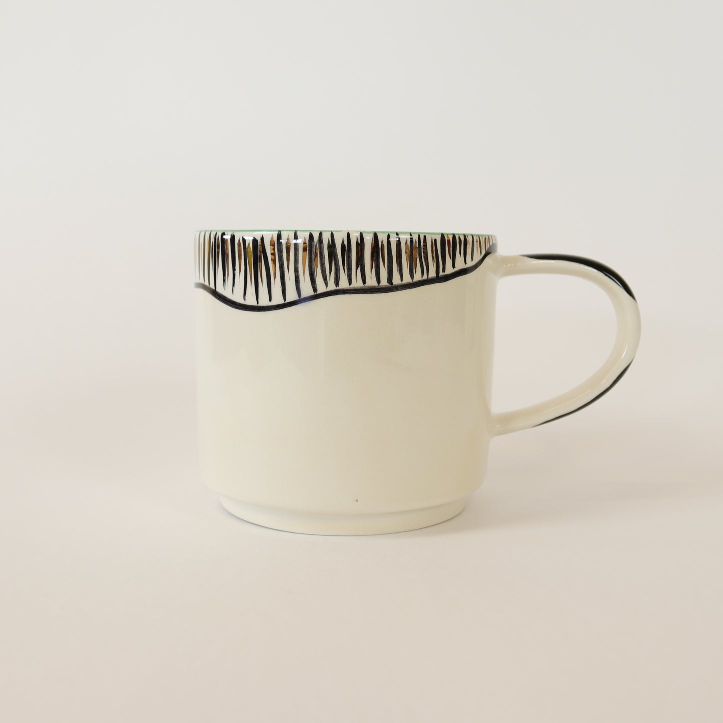 caneca abstrato preto 632