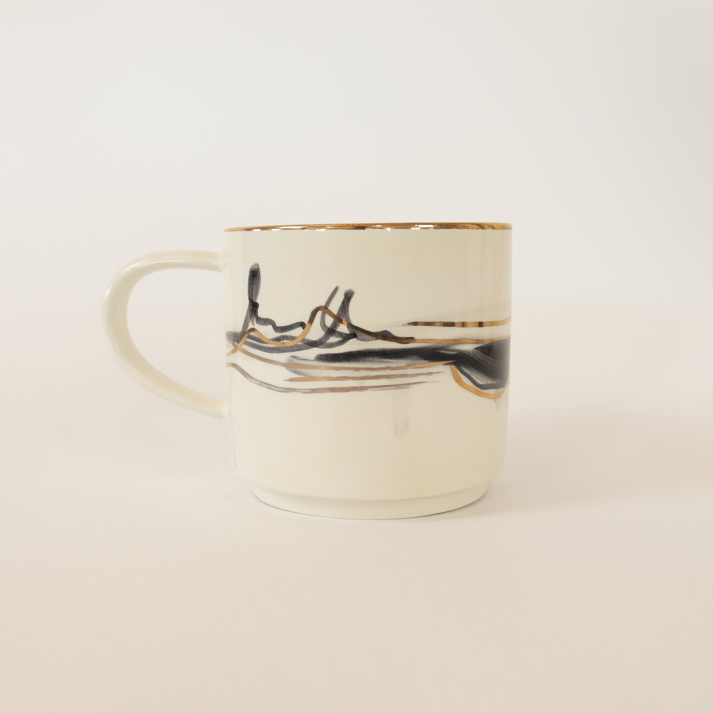 caneca abstrato preto 286
