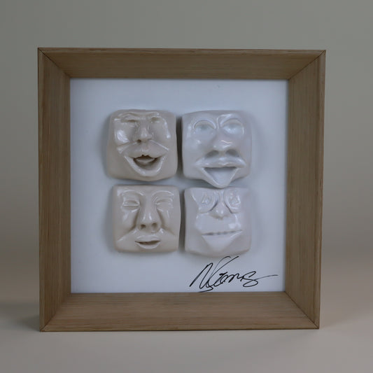 Quadros de Cerâmica Artesanal "4 Faces"