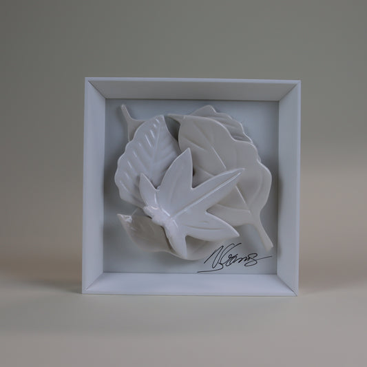 Quadro com Cerâmica Artesanal | Pétalas