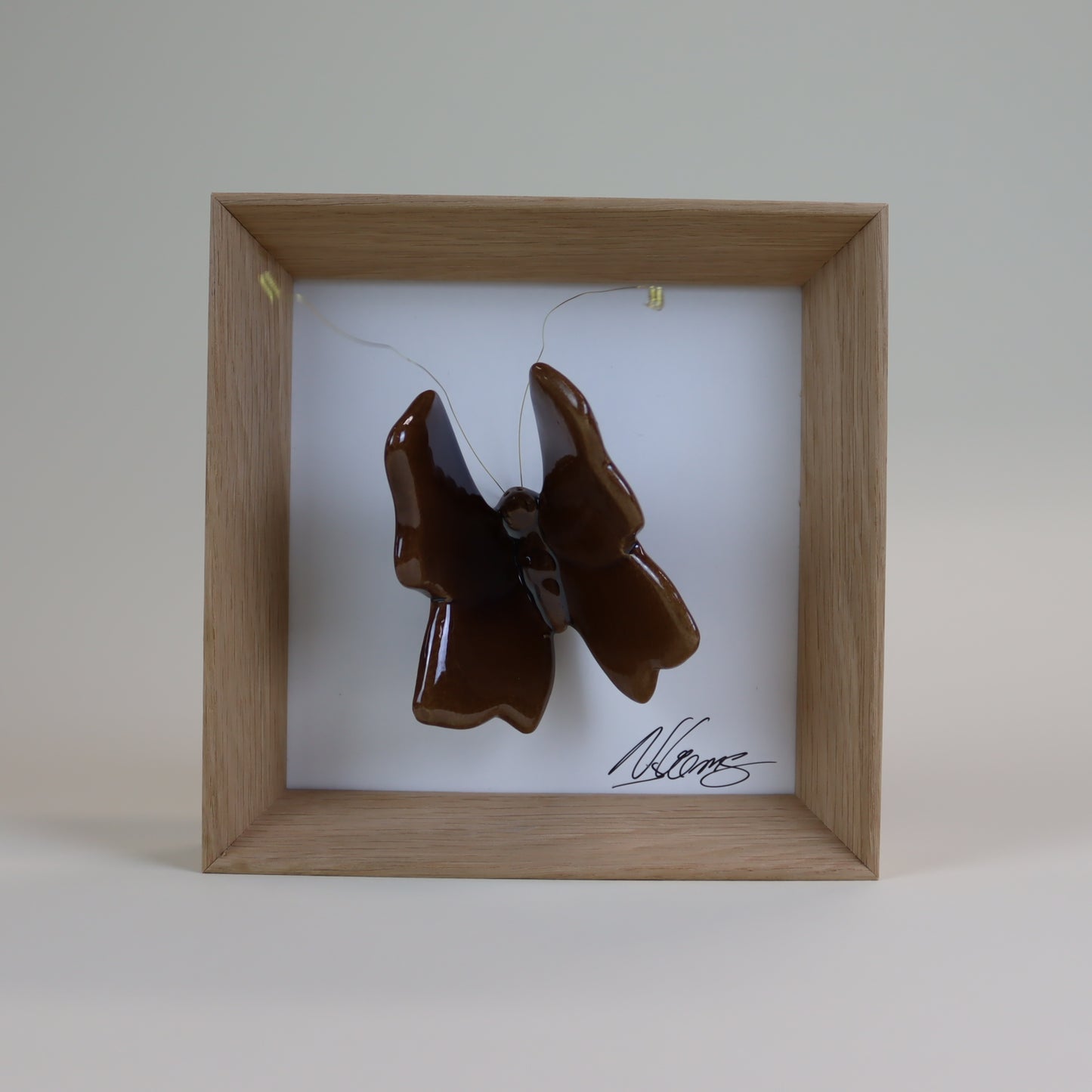 Keramikwandbild | Schmetterling | Handgefertigte Keramikkunst