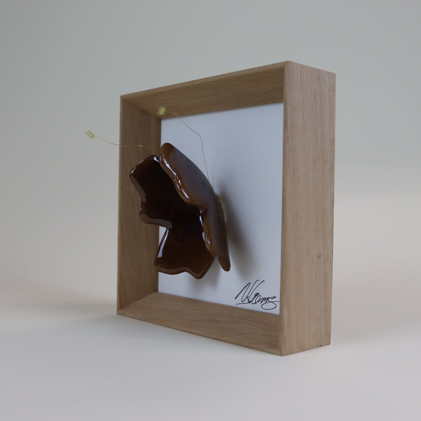 Keramikwandbild | Schmetterling | Handgefertigte Keramikkunst