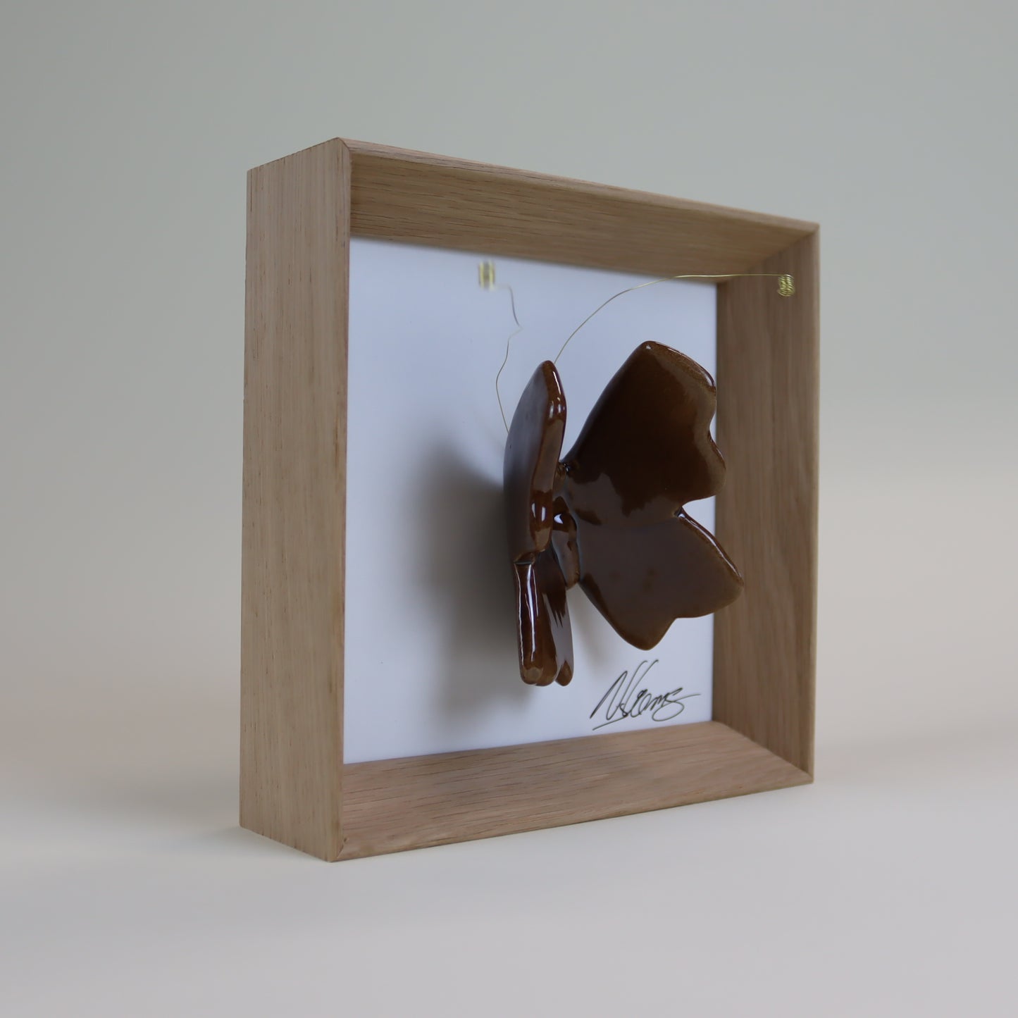 Keramikwandbild | Schmetterling | Handgefertigte Keramikkunst