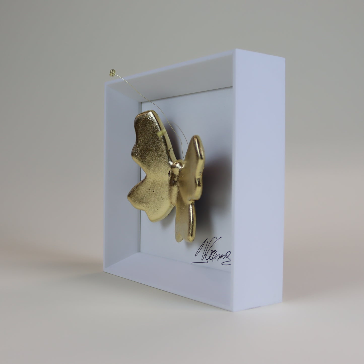 Keramikwandbild | Schmetterling | Handgefertigte Keramikkunst