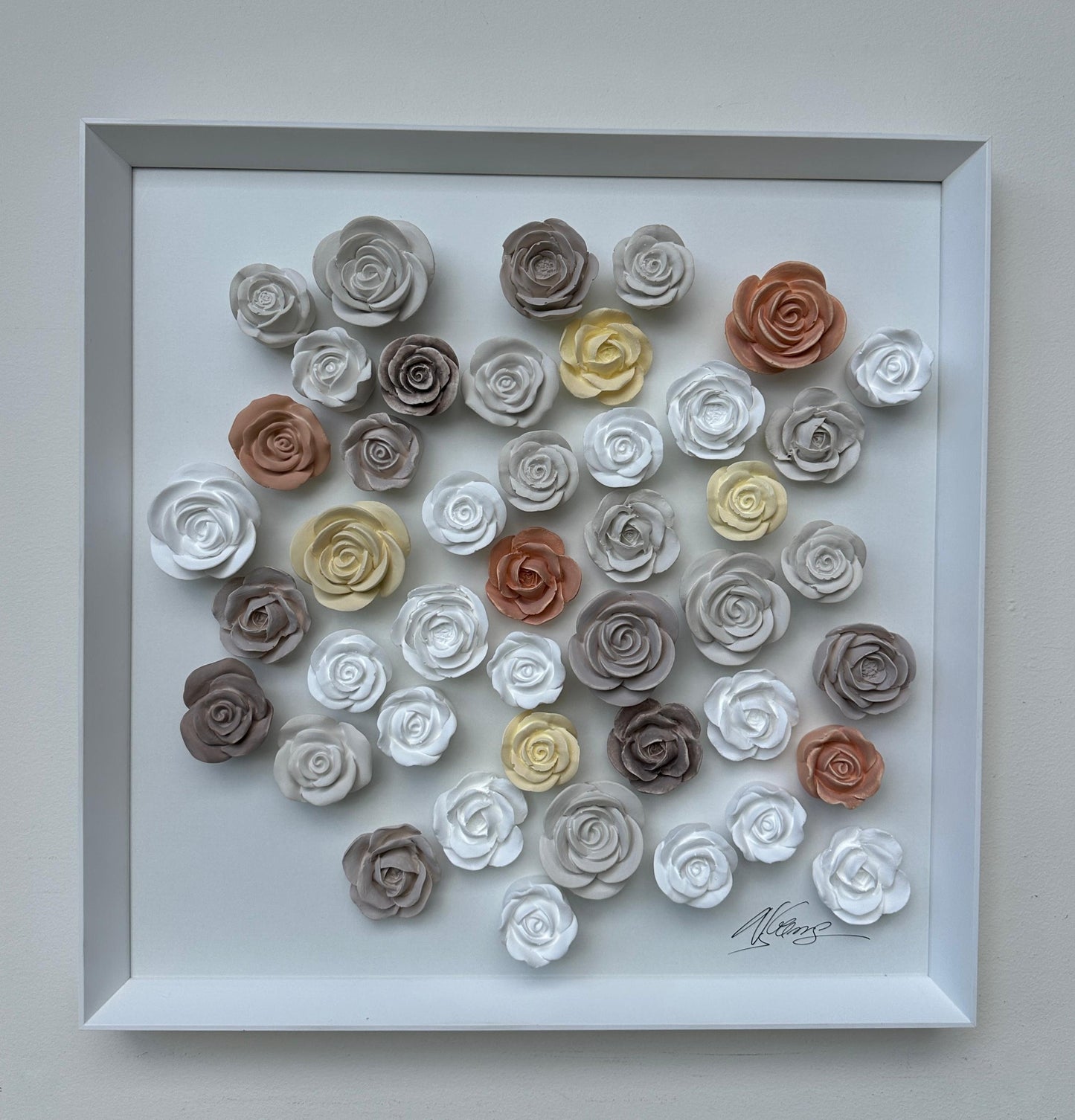 Quadro Rosas 50 x 50 cm - Ref. 49107