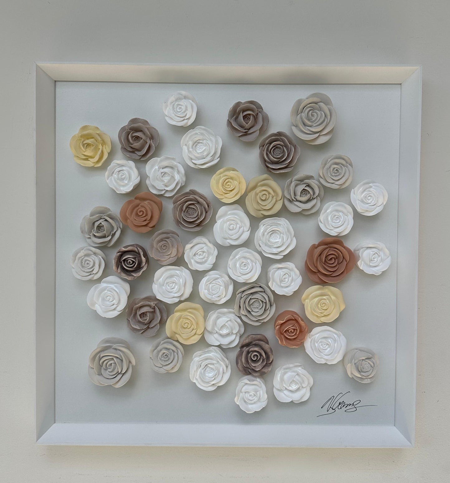 Quadro Rosas 50 x 50 cm - Ref. 49108